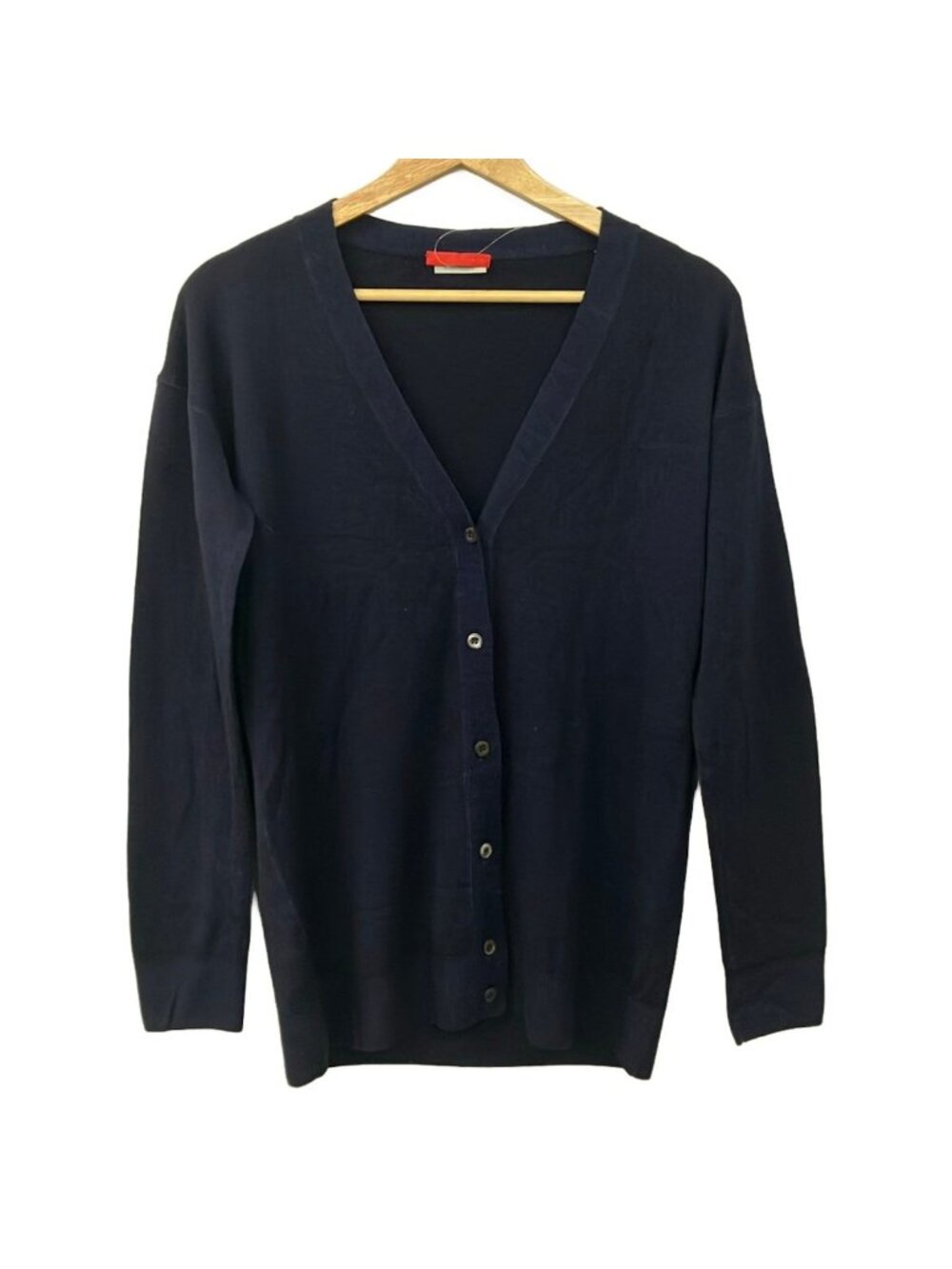 Prada Cardigan 40 M Navy Long Sleeve